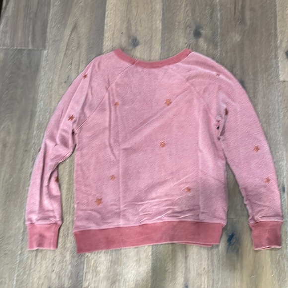 n:Philanthropy small faded red sweatshirt with embroidered stars - Picture 4 of 5